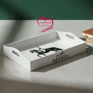 سینی هرمس چوبی شیک | ابعاد 40×20 | رنگبندی متنوع