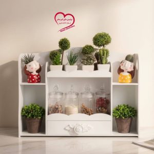 جاادویه فانتزی چوبی 50×40×14 | شلف آشپزخانه با رنگ‌بندی متنوع