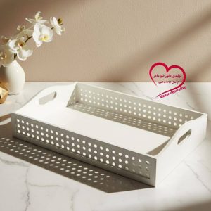 سینی حصیری چوبی 30×17 | سینی پذیرایی و دکوراتیو با رنگ‌بندی متنوع