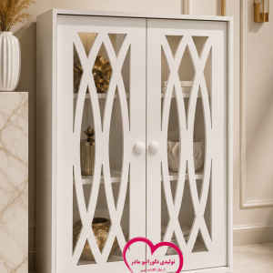 کابینت دیواری درب الماسی 50×40 سانتی‌متر | کابینت دکوراتیو دیواری